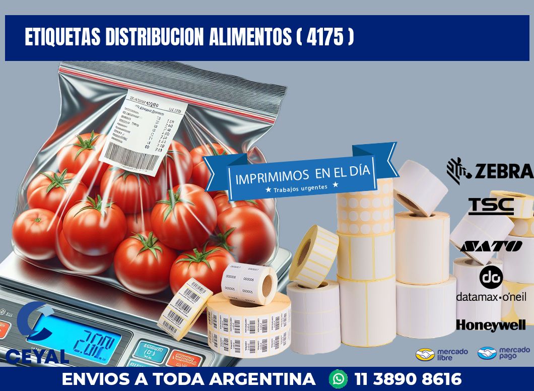 ETIQUETAS DISTRIBUCION ALIMENTOS ( 4175 )