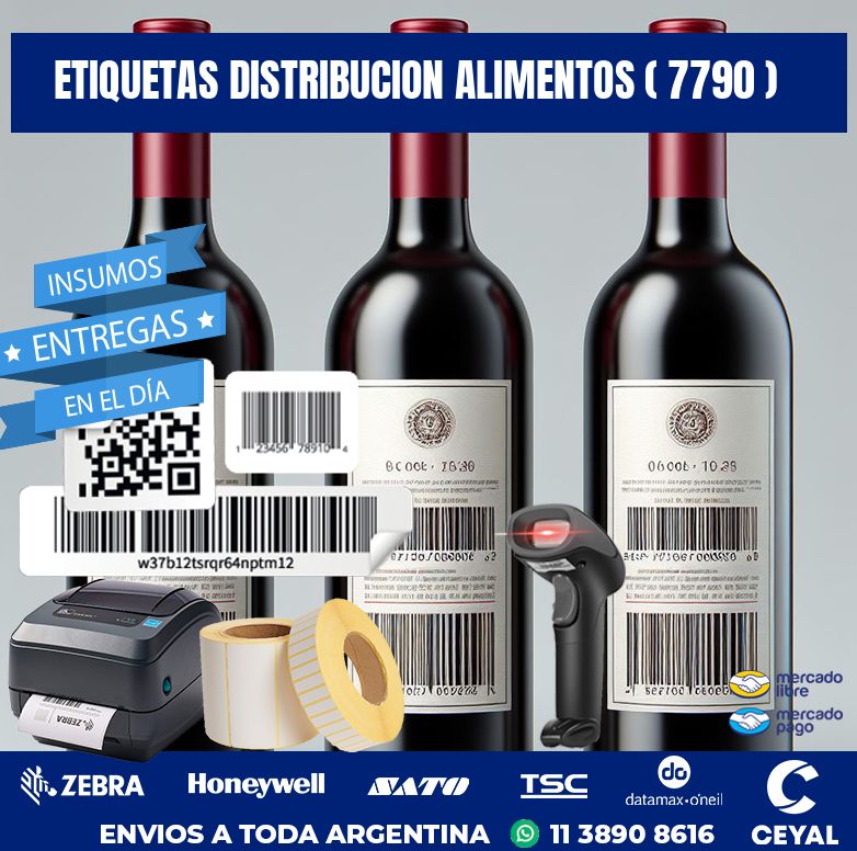 ETIQUETAS DISTRIBUCION ALIMENTOS ( 7790 )