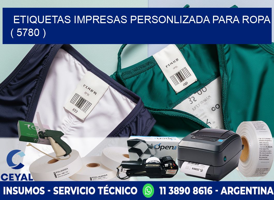 ETIQUETAS IMPRESAS PERSONLIZADA PARA ROPA ( 5780 )