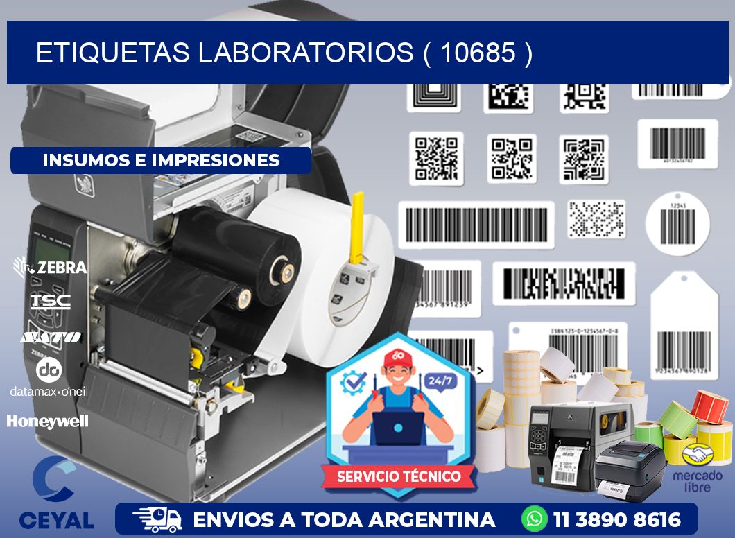 ETIQUETAS LABORATORIOS ( 10685 )