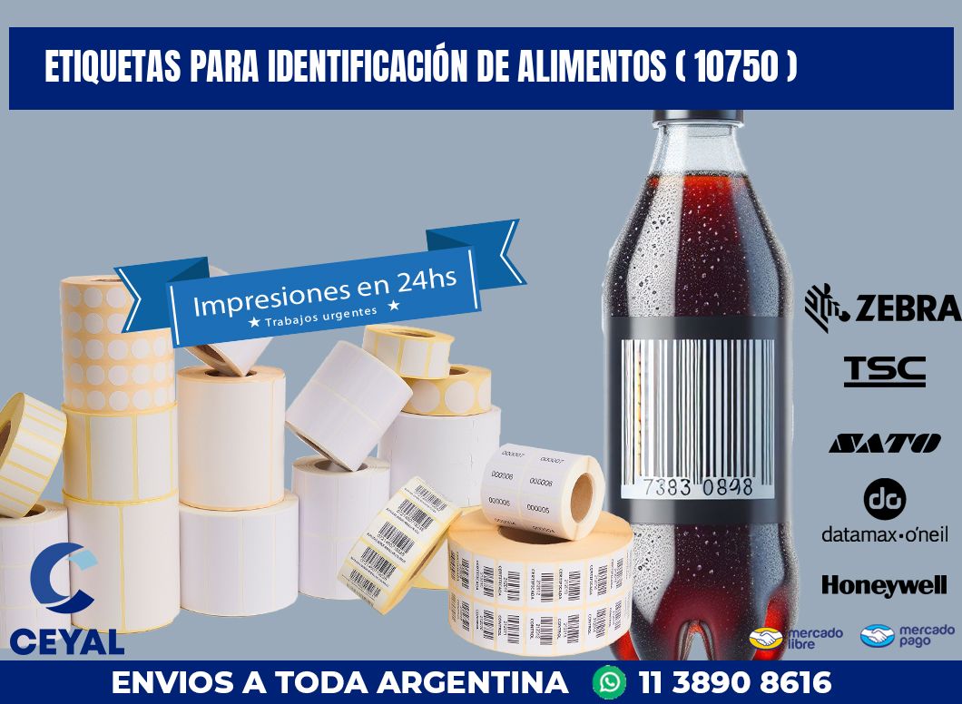 ETIQUETAS PARA IDENTIFICACIÓN DE ALIMENTOS ( 10750 )