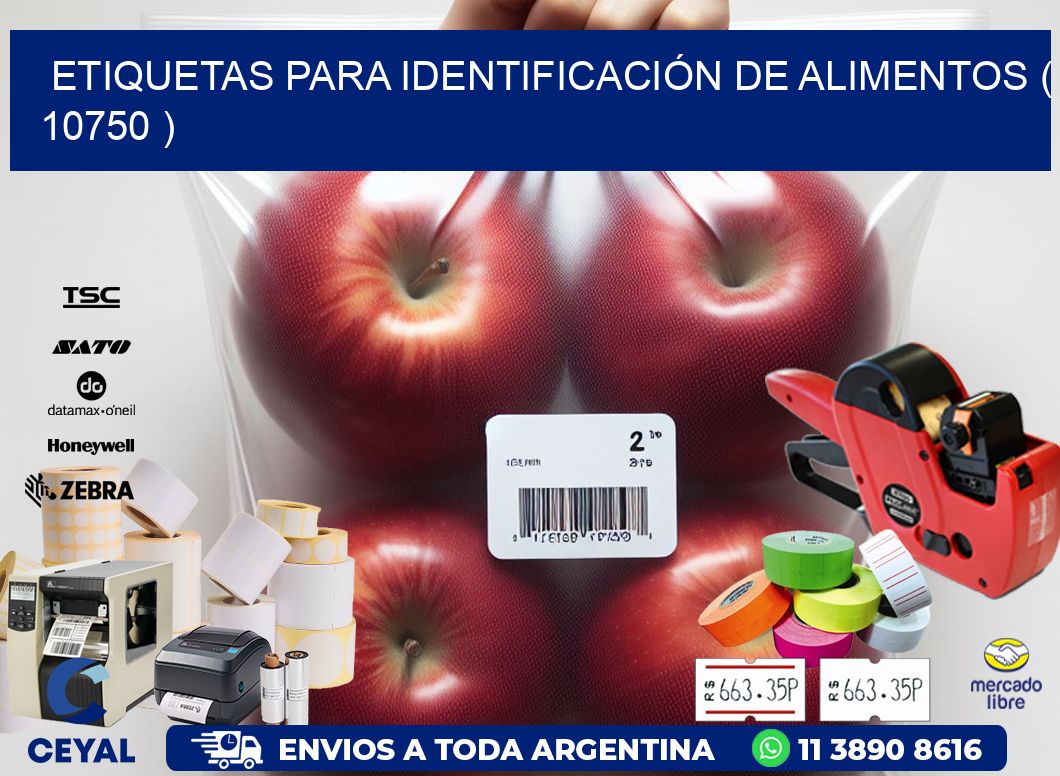 ETIQUETAS PARA IDENTIFICACIÓN DE ALIMENTOS ( 10750 )