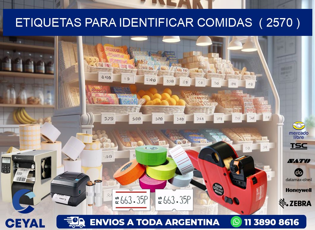 ETIQUETAS PARA IDENTIFICAR COMIDAS  ( 2570 )