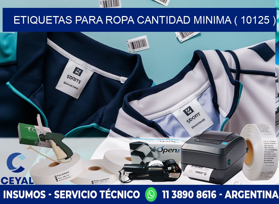 ETIQUETAS PARA ROPA CANTIDAD MINIMA ( 10125 )