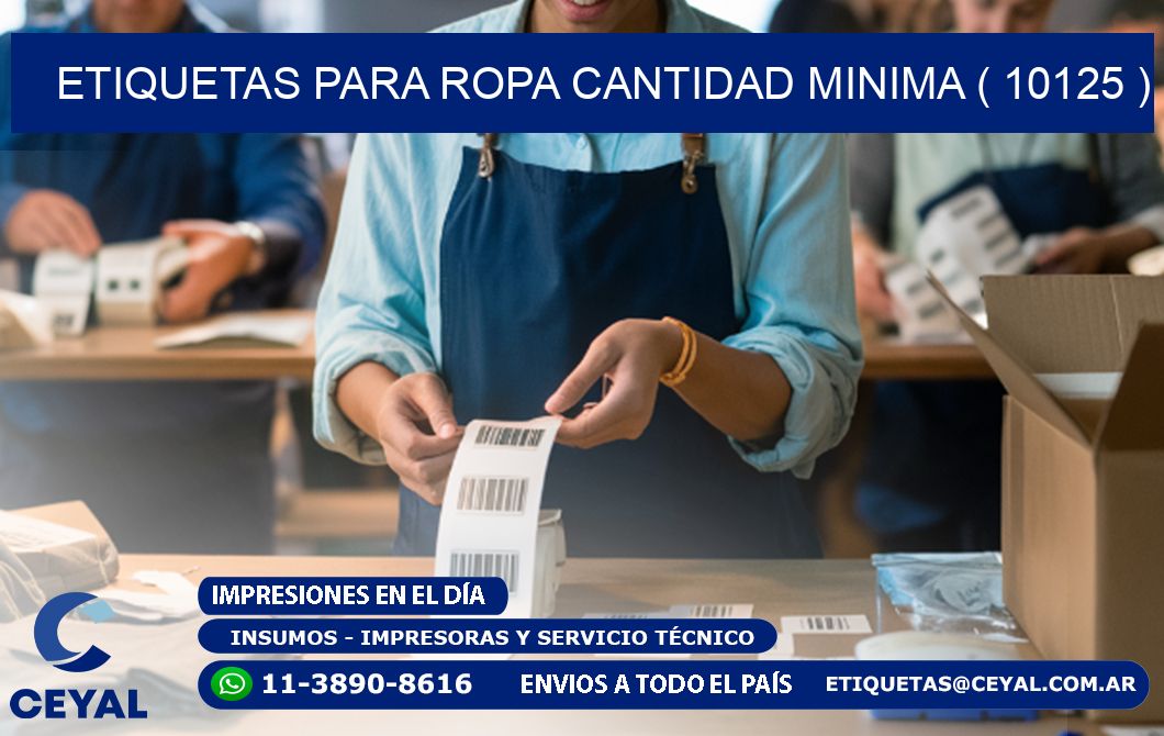 ETIQUETAS PARA ROPA CANTIDAD MINIMA ( 10125 )