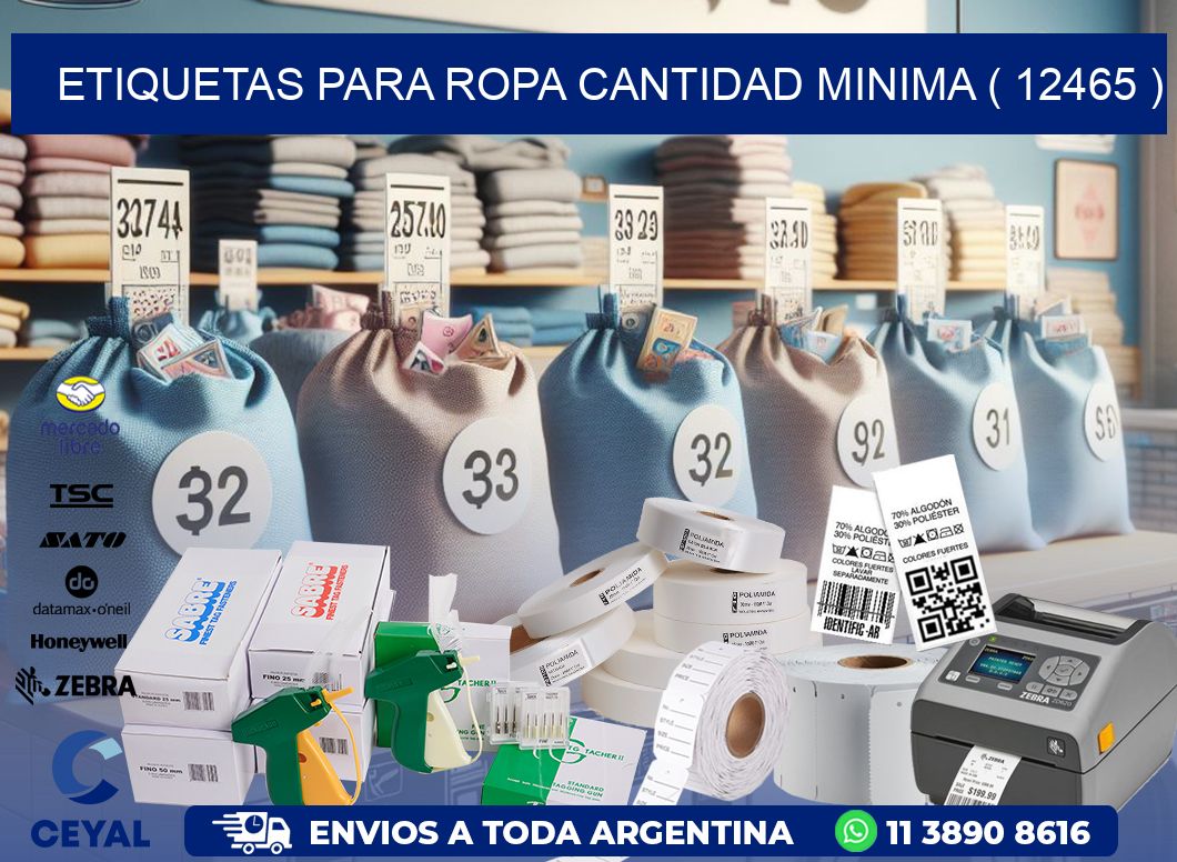 ETIQUETAS PARA ROPA CANTIDAD MINIMA ( 12465 )