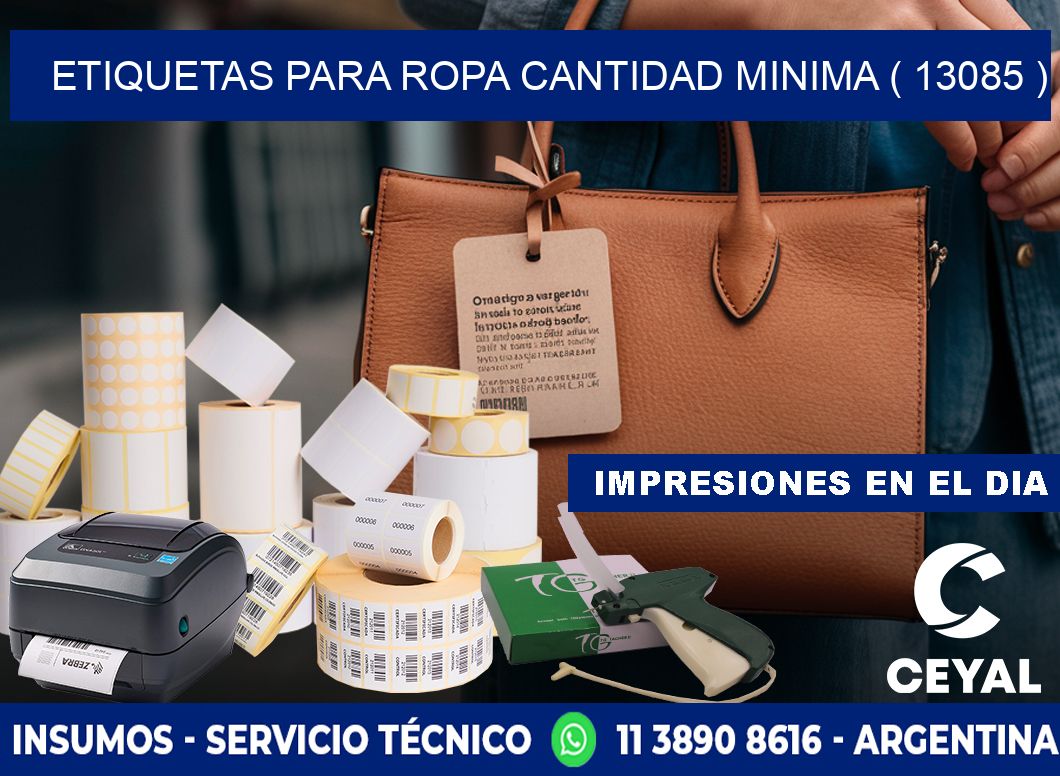 ETIQUETAS PARA ROPA CANTIDAD MINIMA ( 13085 )