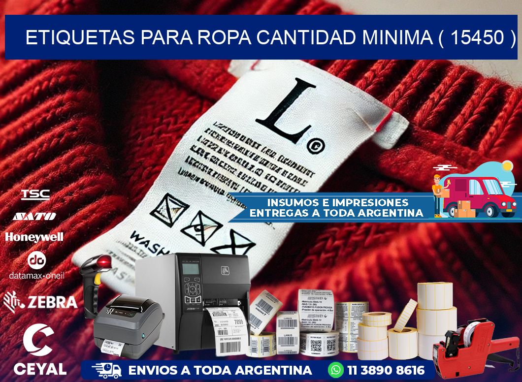 ETIQUETAS PARA ROPA CANTIDAD MINIMA ( 15450 )