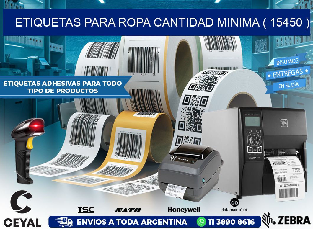 ETIQUETAS PARA ROPA CANTIDAD MINIMA ( 15450 )