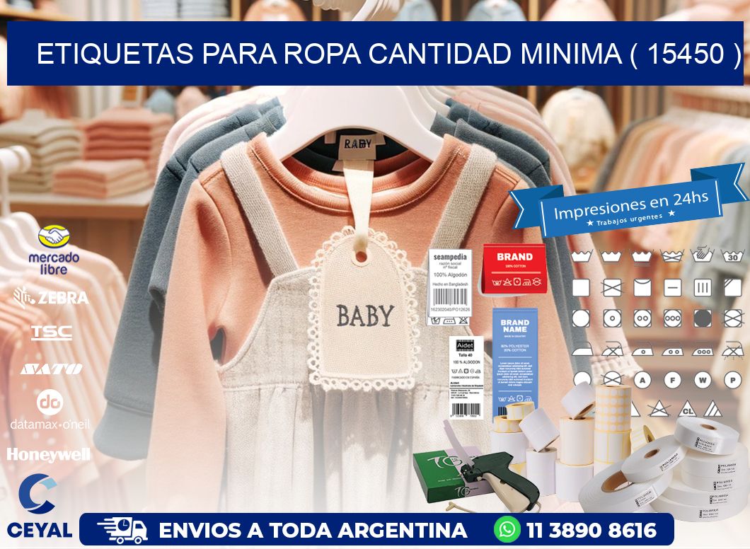 ETIQUETAS PARA ROPA CANTIDAD MINIMA ( 15450 )