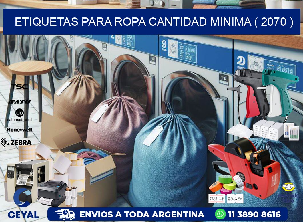 ETIQUETAS PARA ROPA CANTIDAD MINIMA ( 2070 )