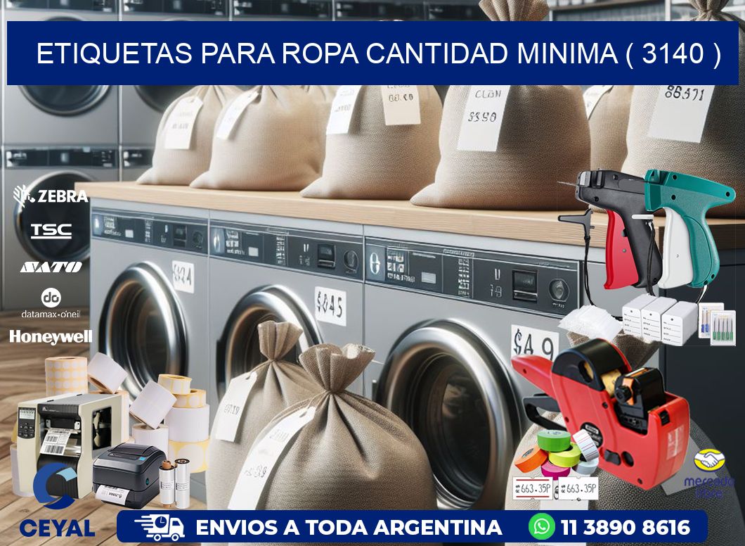 ETIQUETAS PARA ROPA CANTIDAD MINIMA ( 3140 )