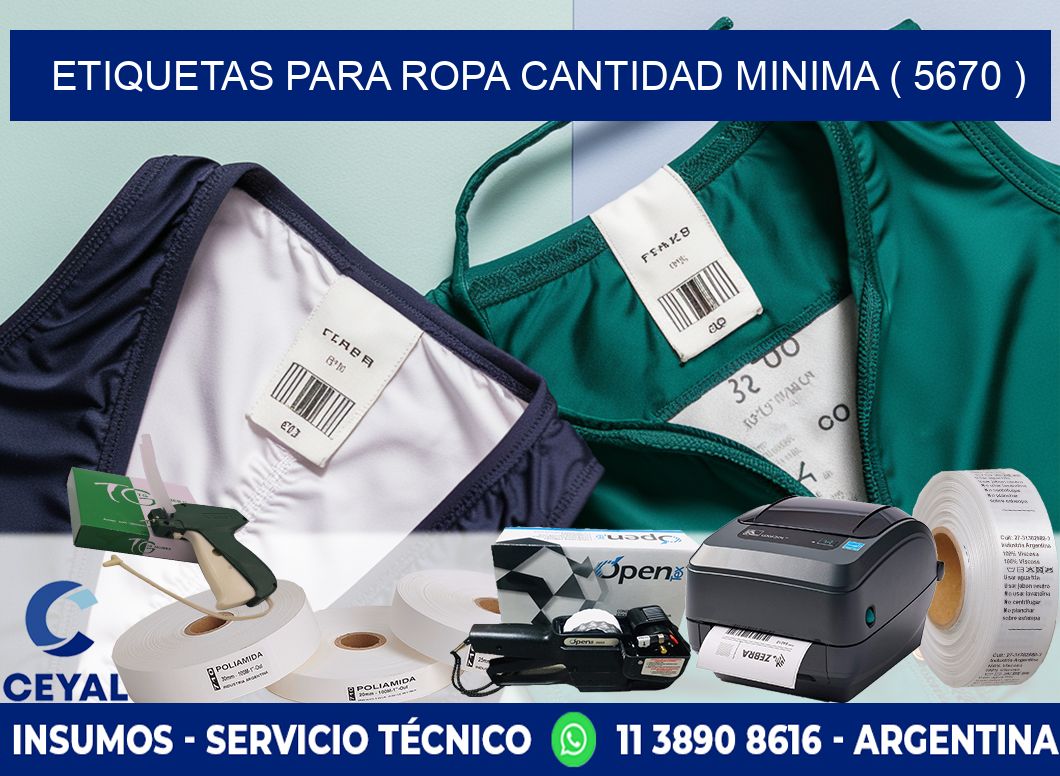 ETIQUETAS PARA ROPA CANTIDAD MINIMA ( 5670 )