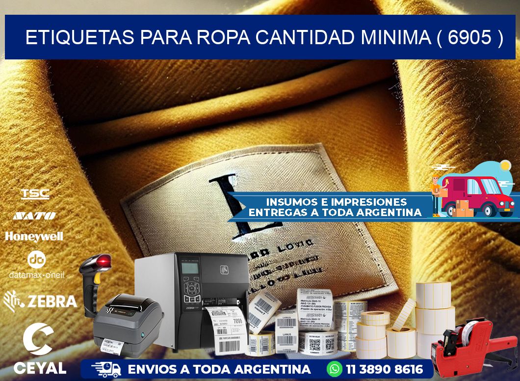 ETIQUETAS PARA ROPA CANTIDAD MINIMA ( 6905 )