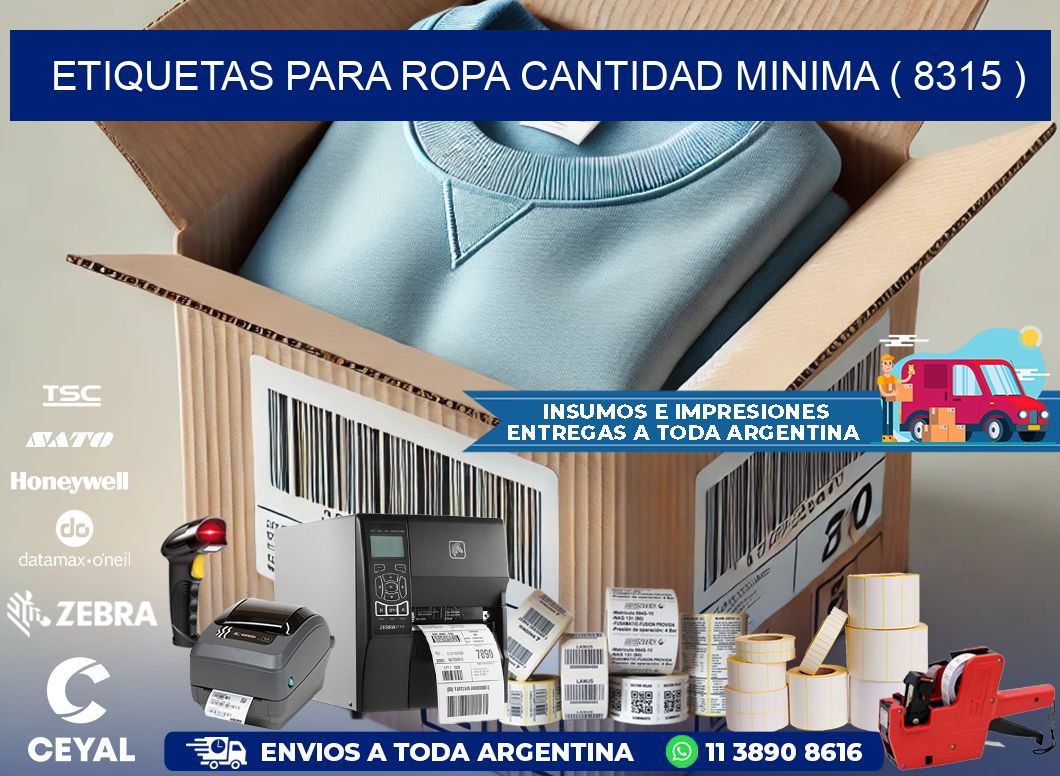 ETIQUETAS PARA ROPA CANTIDAD MINIMA ( 8315 )