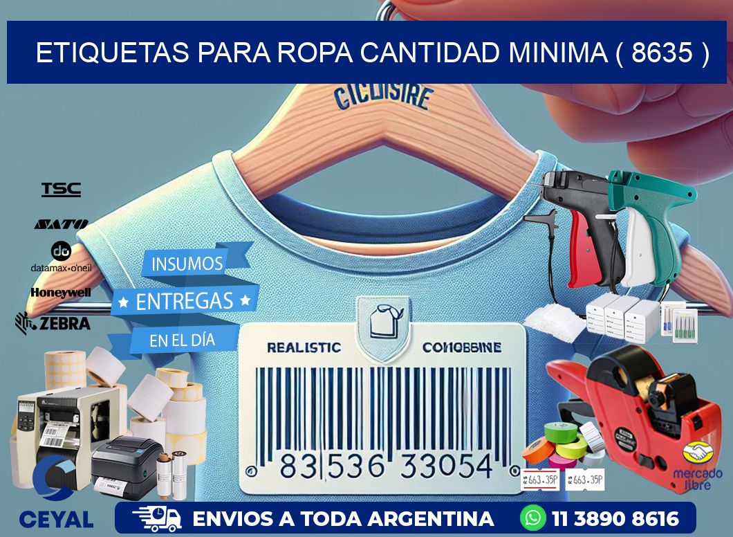 ETIQUETAS PARA ROPA CANTIDAD MINIMA ( 8635 )