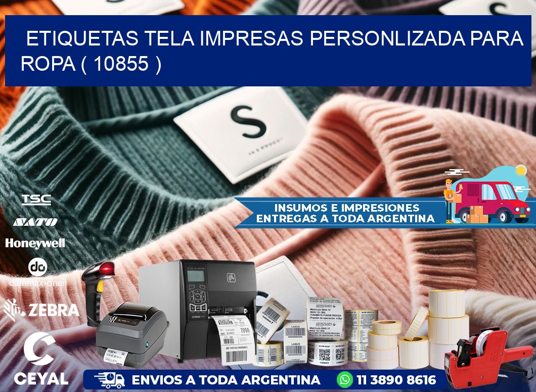 ETIQUETAS TELA IMPRESAS PERSONLIZADA PARA ROPA ( 10855 )