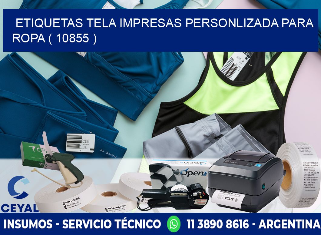 ETIQUETAS TELA IMPRESAS PERSONLIZADA PARA ROPA ( 10855 )