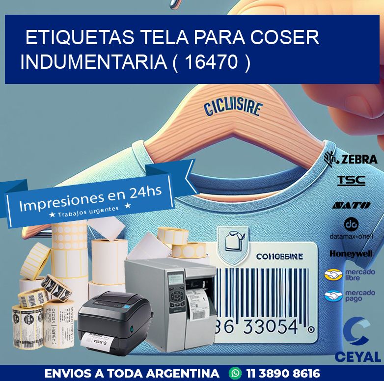 ETIQUETAS TELA PARA COSER INDUMENTARIA ( 16470 )