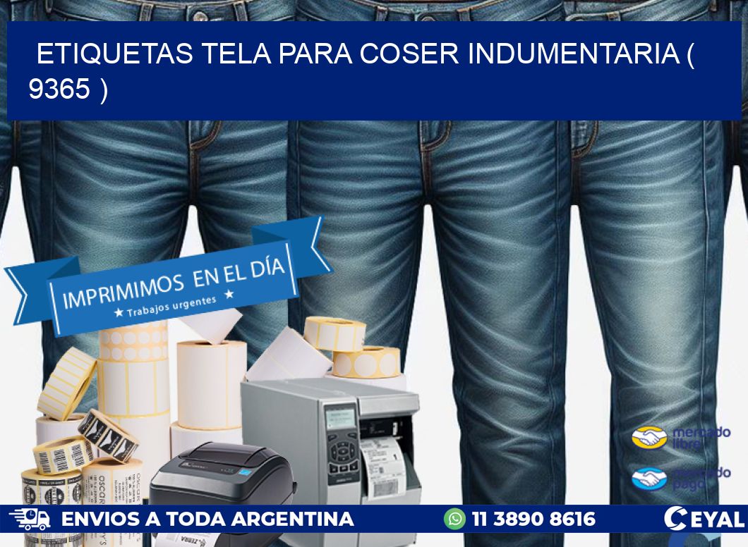 ETIQUETAS TELA PARA COSER INDUMENTARIA ( 9365 )