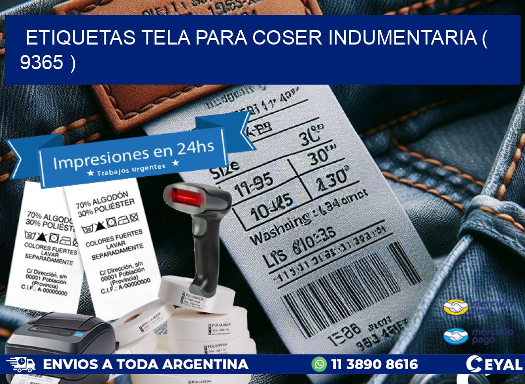 ETIQUETAS TELA PARA COSER INDUMENTARIA ( 9365 )