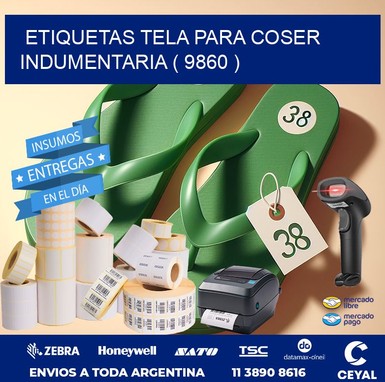 ETIQUETAS TELA PARA COSER INDUMENTARIA ( 9860 )