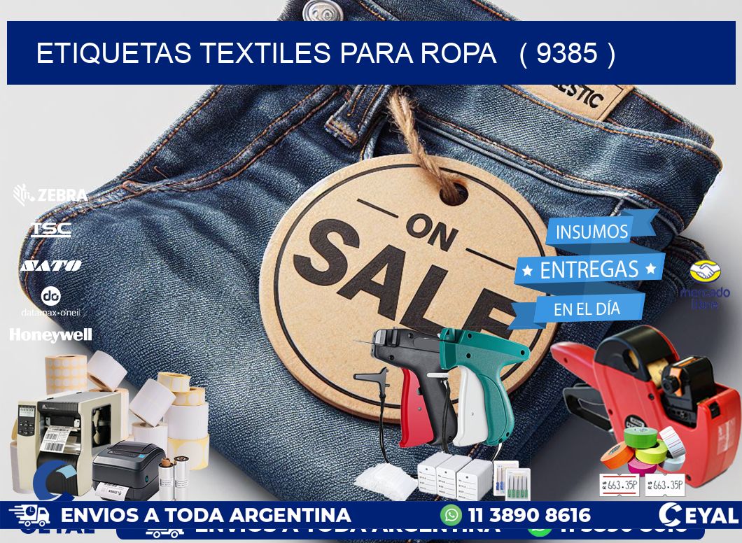 ETIQUETAS TEXTILES PARA ROPA   ( 9385 )