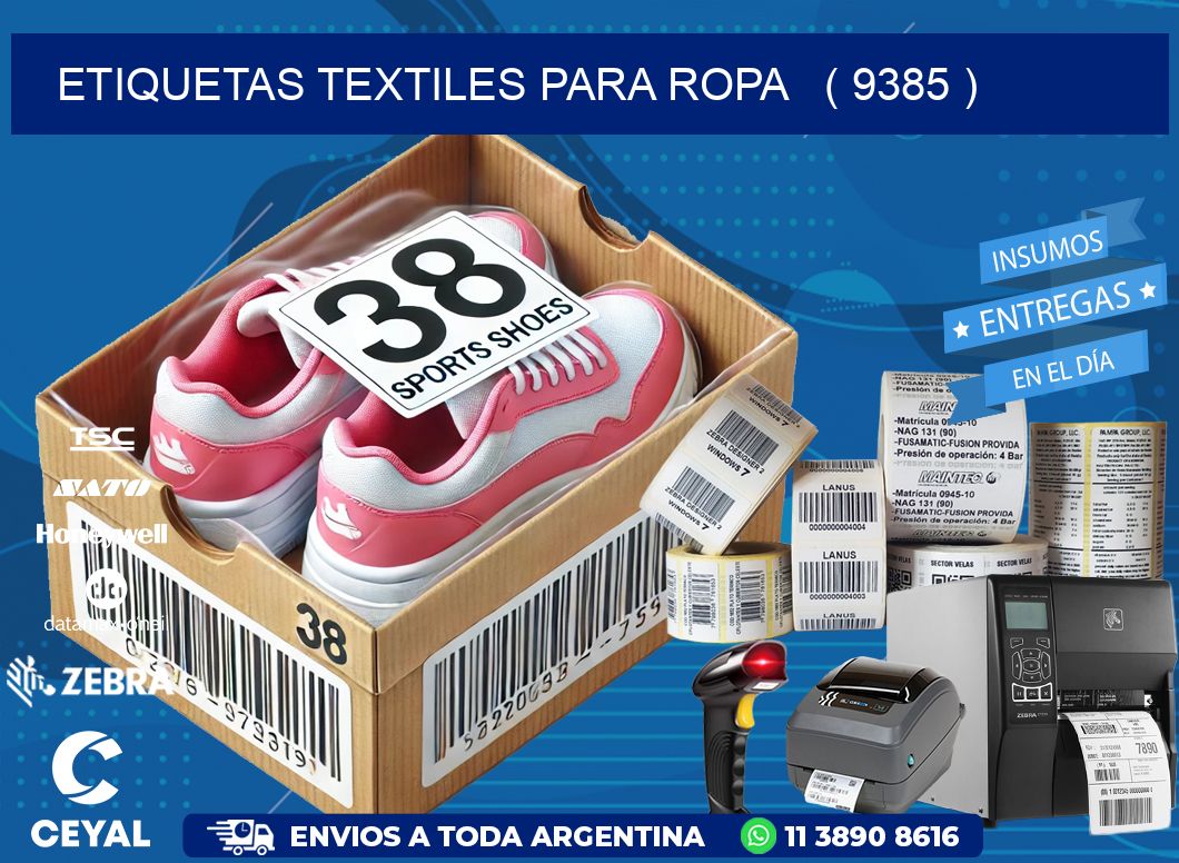 ETIQUETAS TEXTILES PARA ROPA   ( 9385 )