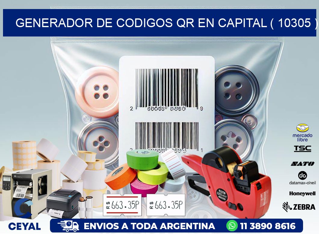 GENERADOR DE CODIGOS QR EN CAPITAL ( 10305 )