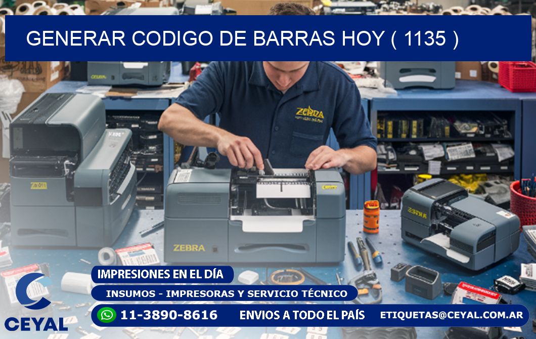 GENERAR CODIGO DE BARRAS HOY ( 1135 )