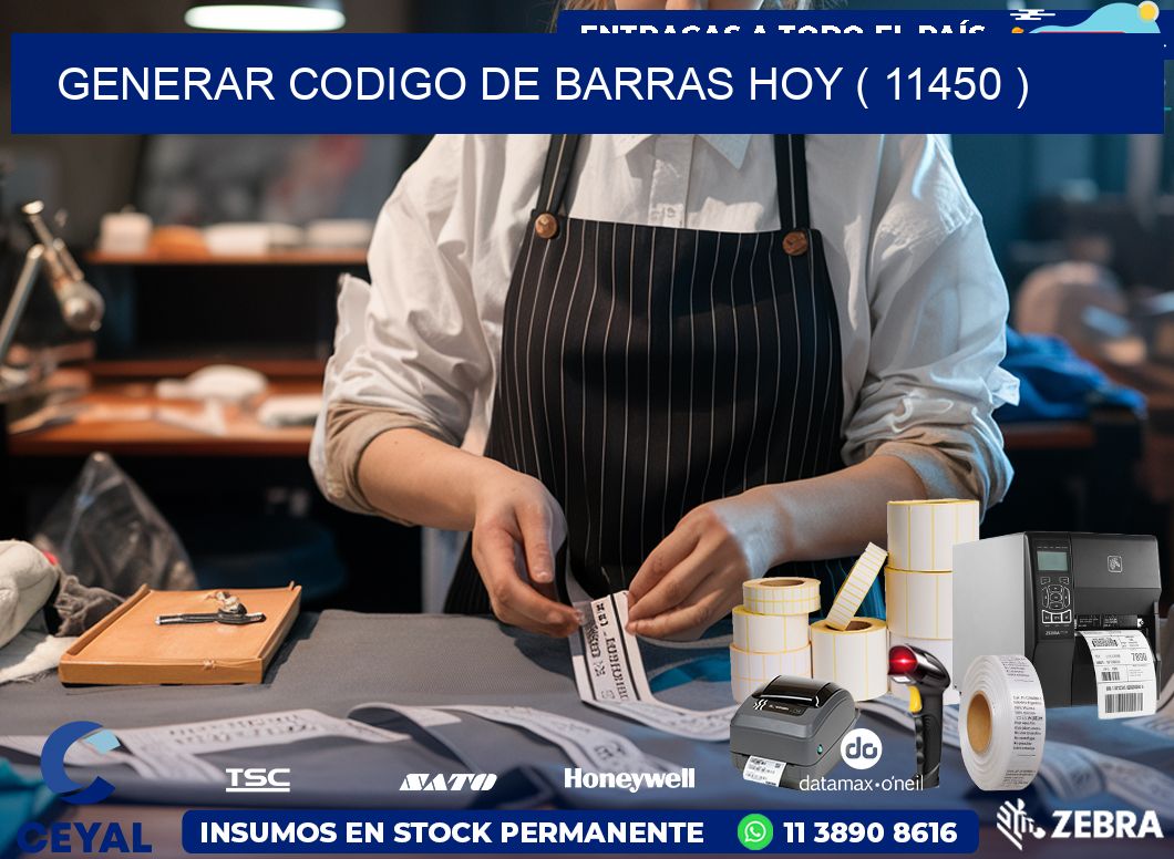 GENERAR CODIGO DE BARRAS HOY ( 11450 )