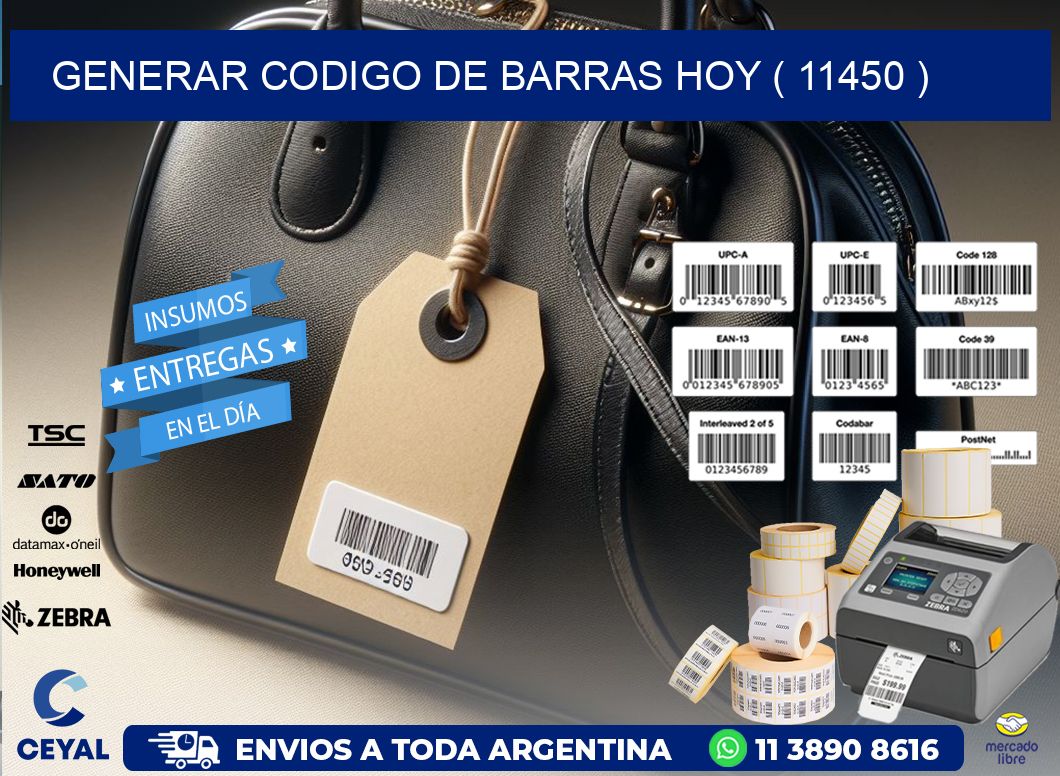 GENERAR CODIGO DE BARRAS HOY ( 11450 )