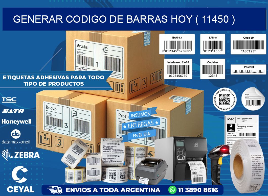 GENERAR CODIGO DE BARRAS HOY ( 11450 )