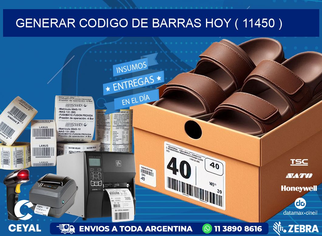 GENERAR CODIGO DE BARRAS HOY ( 11450 )