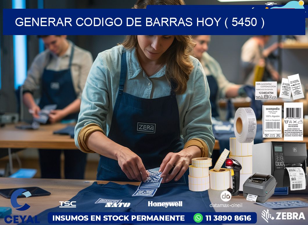 GENERAR CODIGO DE BARRAS HOY ( 5450 )