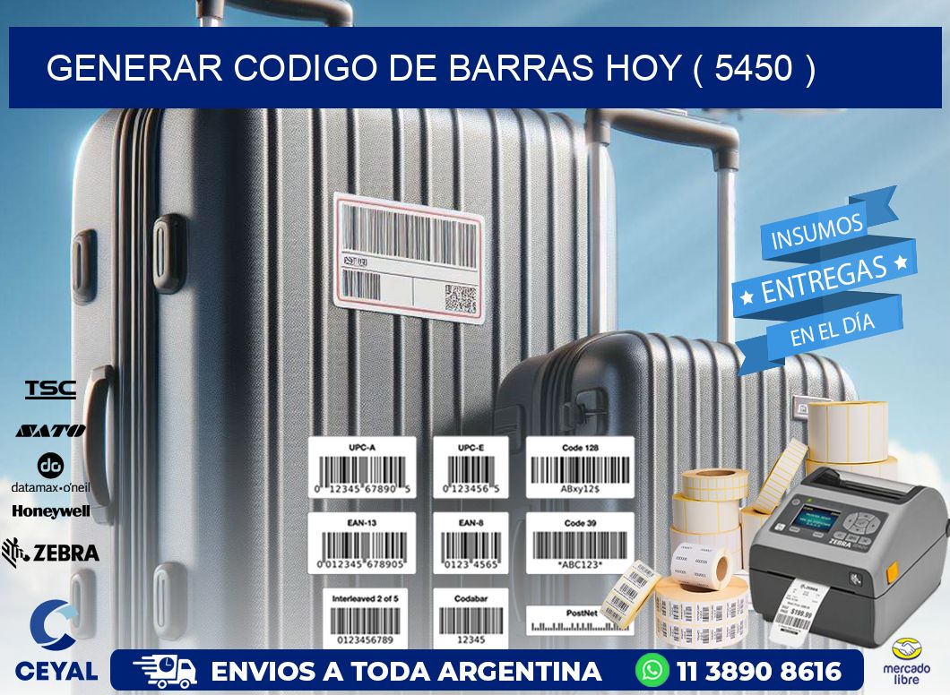 GENERAR CODIGO DE BARRAS HOY ( 5450 )