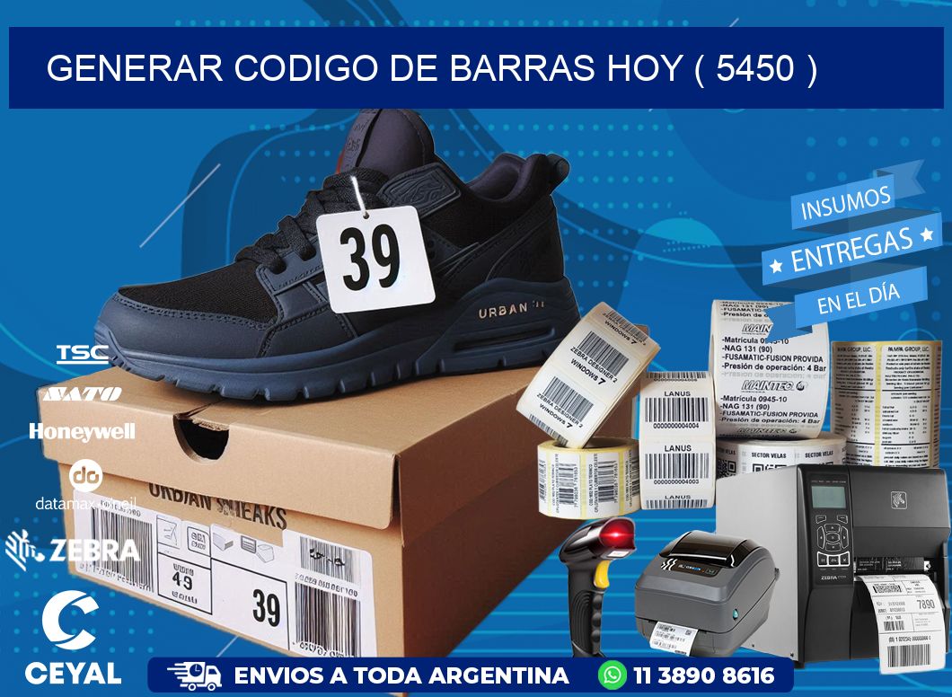 GENERAR CODIGO DE BARRAS HOY ( 5450 )