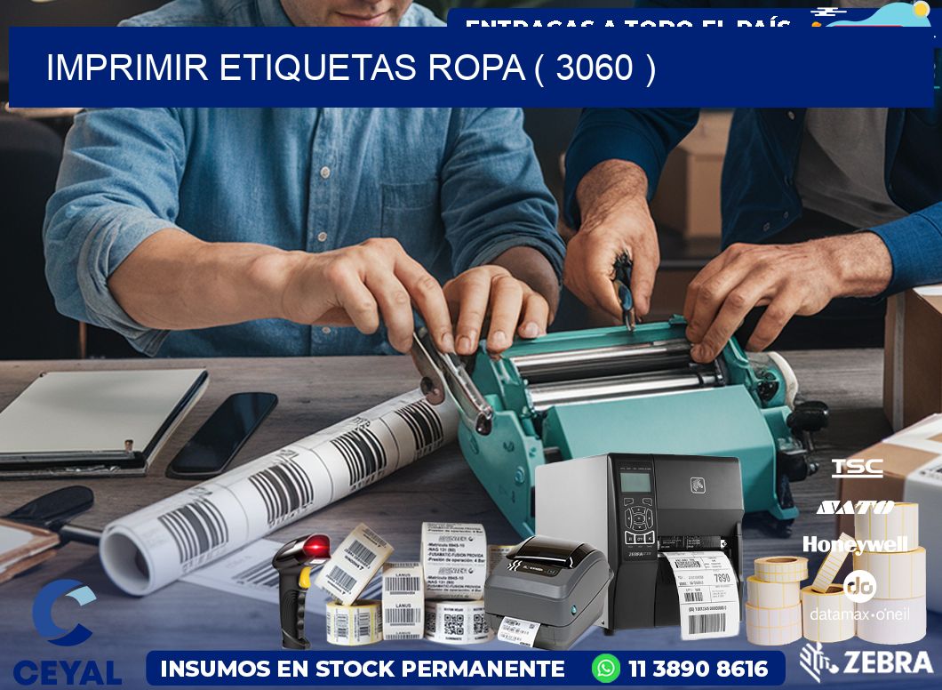 IMPRIMIR ETIQUETAS ROPA ( 3060 )