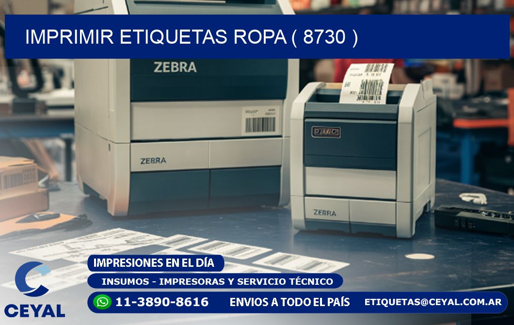 IMPRIMIR ETIQUETAS ROPA ( 8730 )