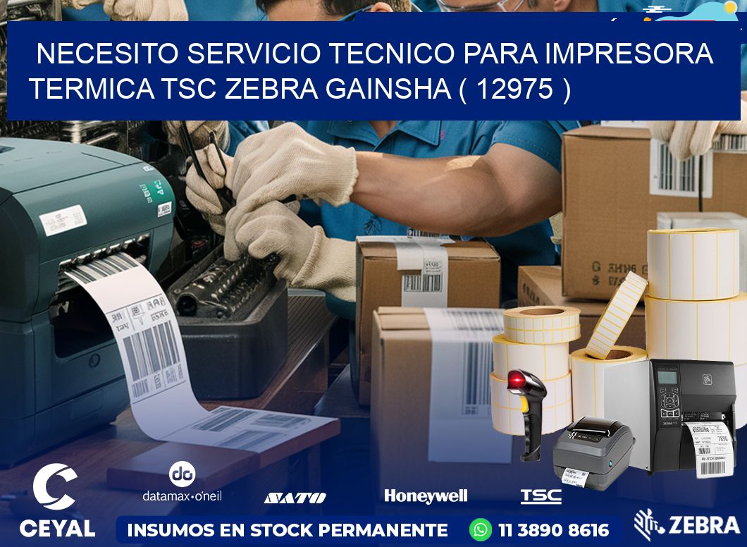 NECESITO SERVICIO TECNICO PARA IMPRESORA TERMICA TSC ZEBRA GAINSHA ( 12975 )