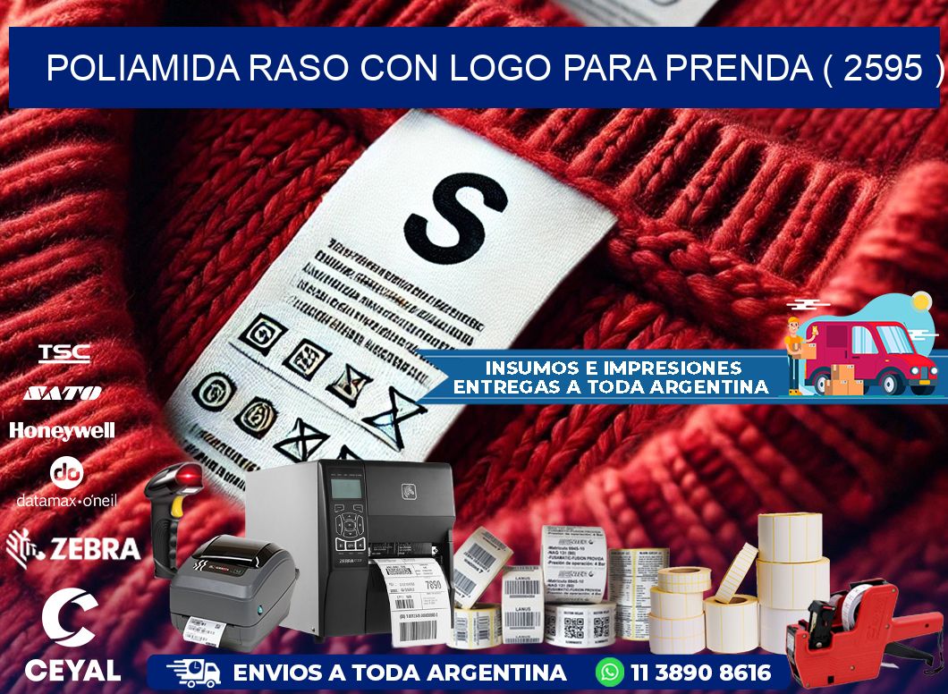 POLIAMIDA RASO CON LOGO PARA PRENDA ( 2595 )