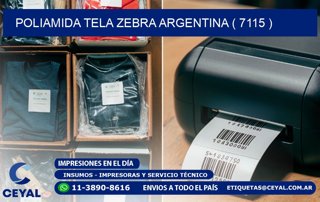 POLIAMIDA TELA ZEBRA ARGENTINA ( 7115 )