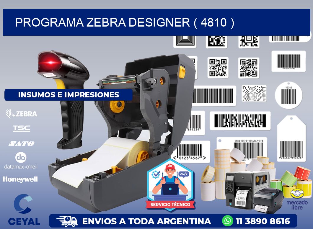 PROGRAMA ZEBRA DESIGNER ( 4810 )