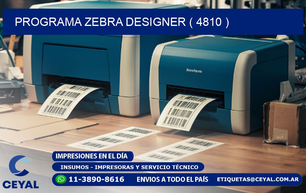 PROGRAMA ZEBRA DESIGNER ( 4810 )