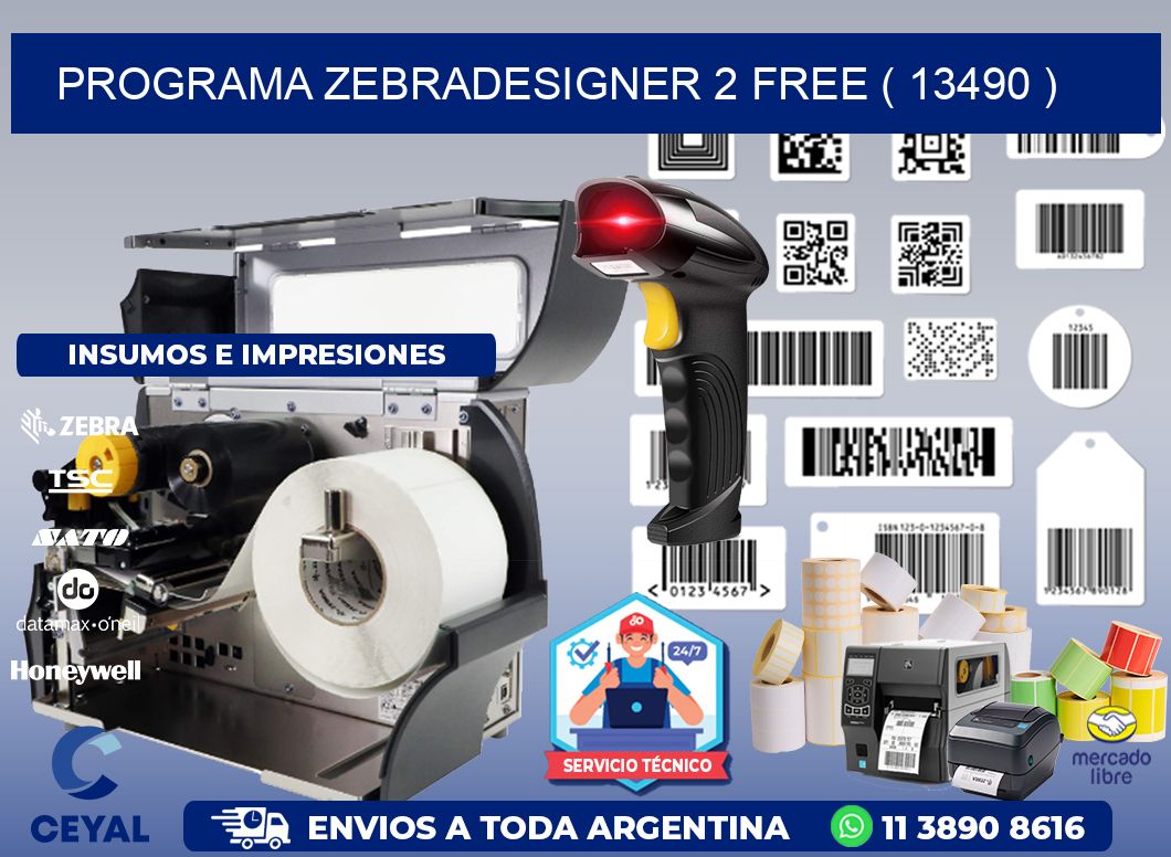 PROGRAMA ZEBRADESIGNER 2 FREE ( 13490 )