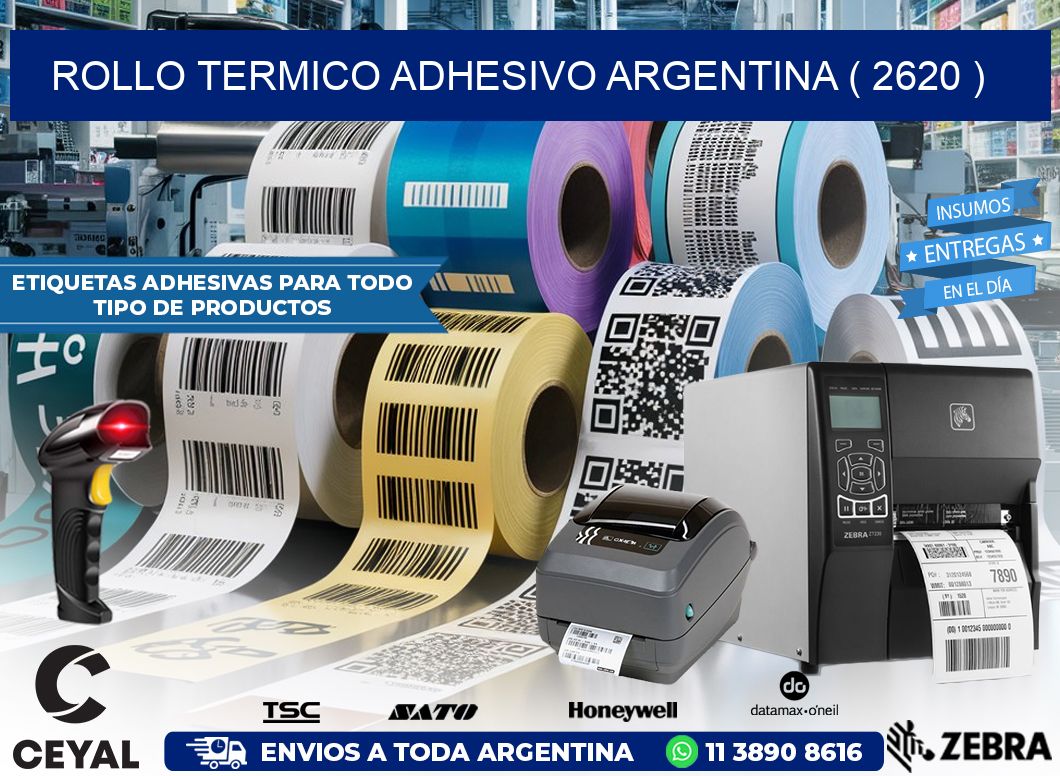 ROLLO TERMICO ADHESIVO ARGENTINA ( 2620 )