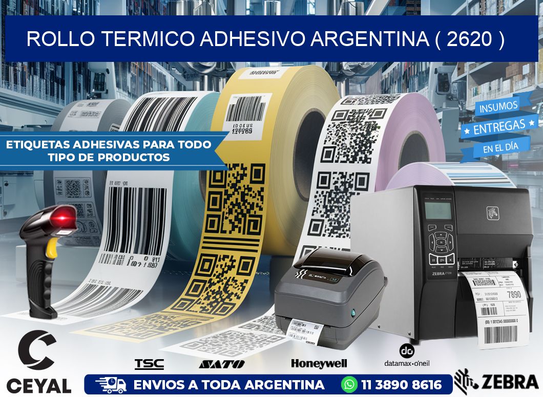 ROLLO TERMICO ADHESIVO ARGENTINA ( 2620 )