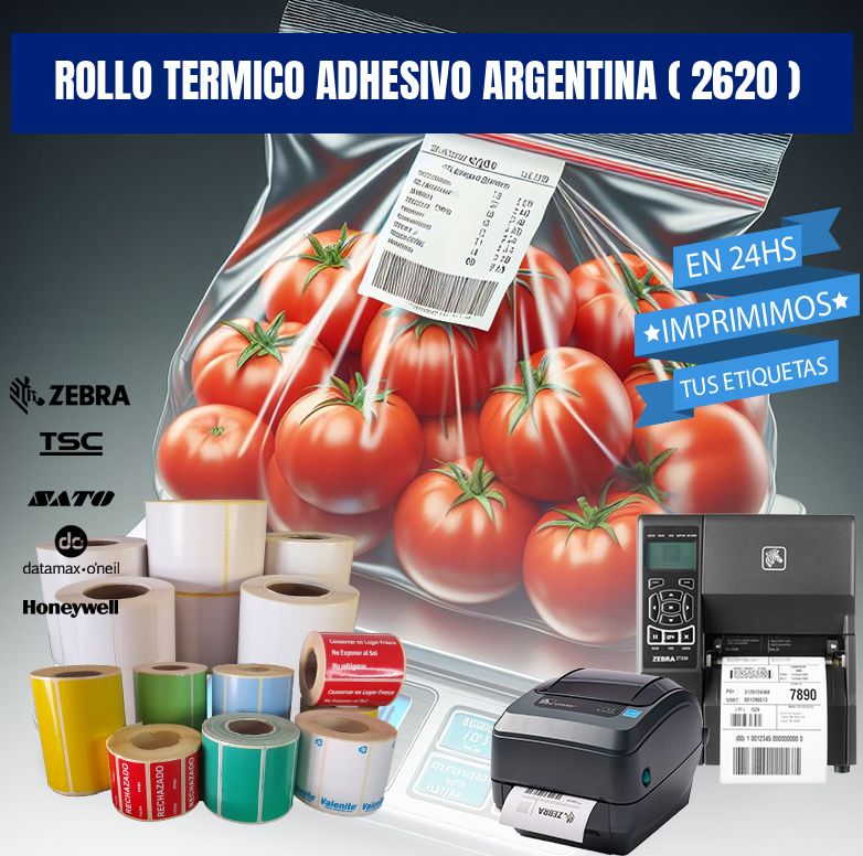 ROLLO TERMICO ADHESIVO ARGENTINA ( 2620 )