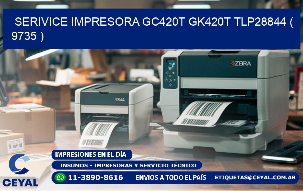 SERIVICE IMPRESORA GC420T GK420T TLP28844 ( 9735 )