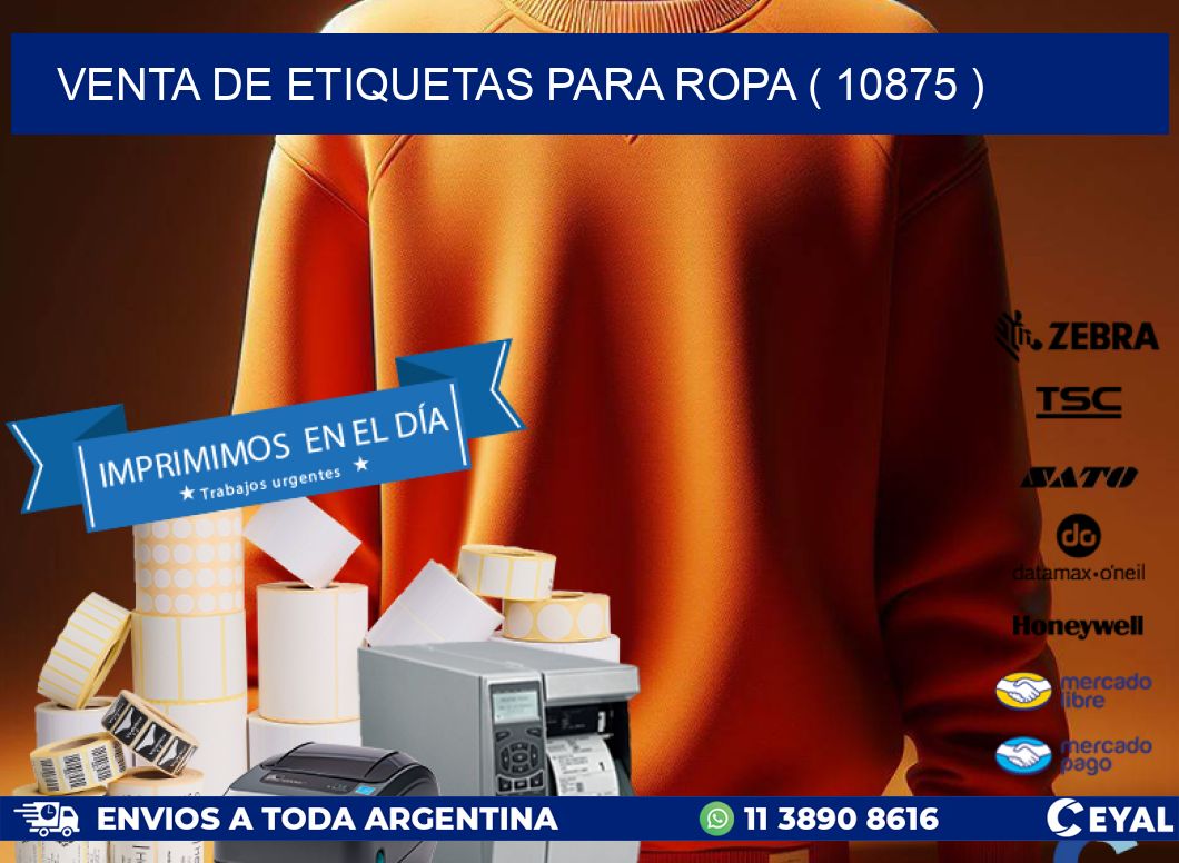 VENTA DE ETIQUETAS PARA ROPA ( 10875 )